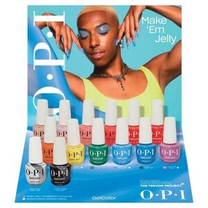 14 OPI Intelli-Gel Nail Polish With Display Included.